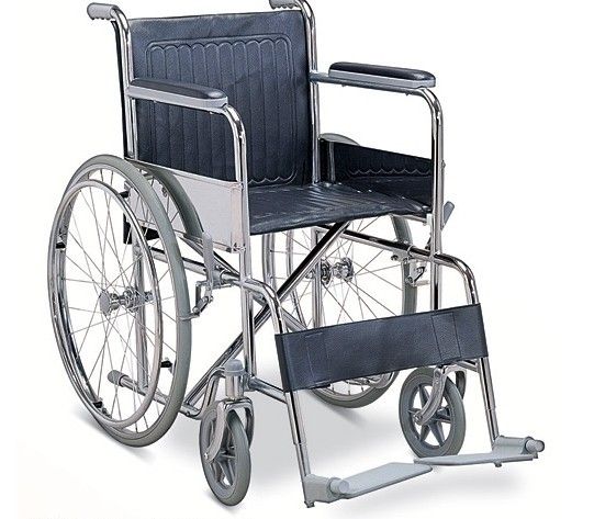 Chrome Steel Wheelchair