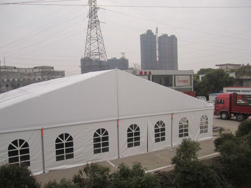 Large aluminum clear tent for outdoor party events