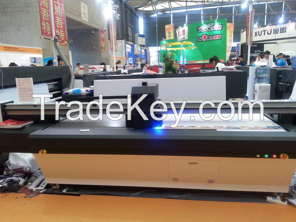 2.5m Large High Resolution UV Flatbed Printer LED UV Printing Machine