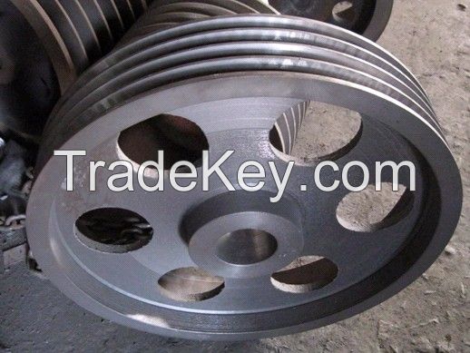 Clay Sand Casting Iron Belt Pulley for Metallurgical Mining Equipment