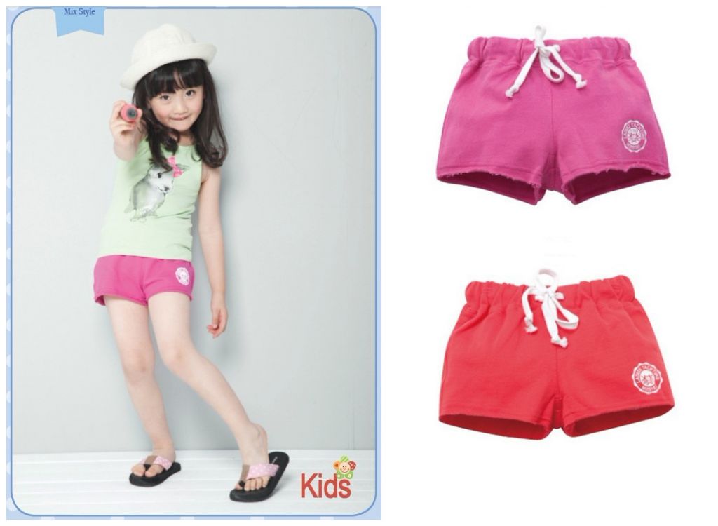 Girl's cotton shorts girl summer pants children clothing kids hot short trousers