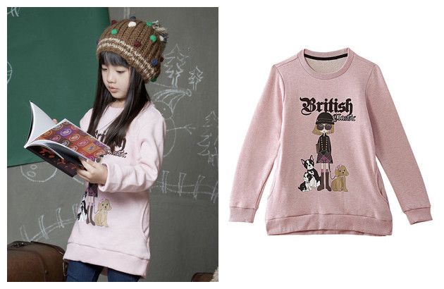 Girl spring&fall clothing brand new Kids cotton printing coating  in stock
