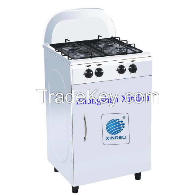 free standing gas oven with bottle compartment