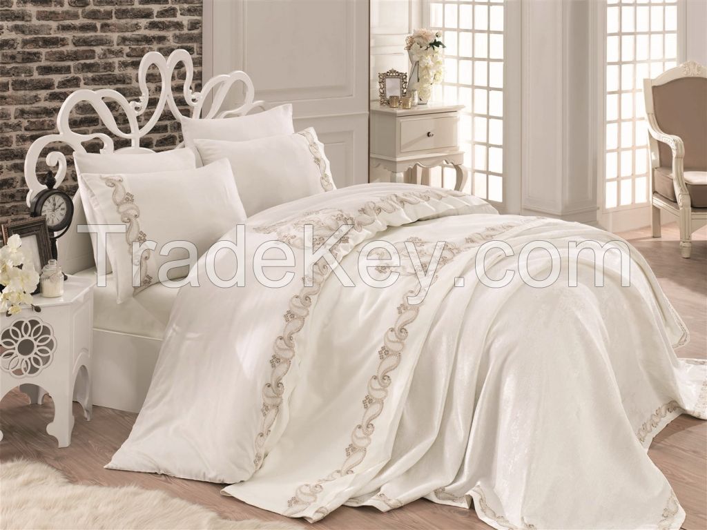 Cotton Satin King Size Bridal Set- Zeren