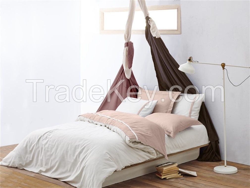 Organic Cotton Single Size Duvet Cover Set- Line