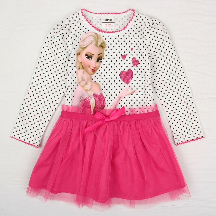 Sell Frozen Anna Princess Long Sleeve Dress H5081#
