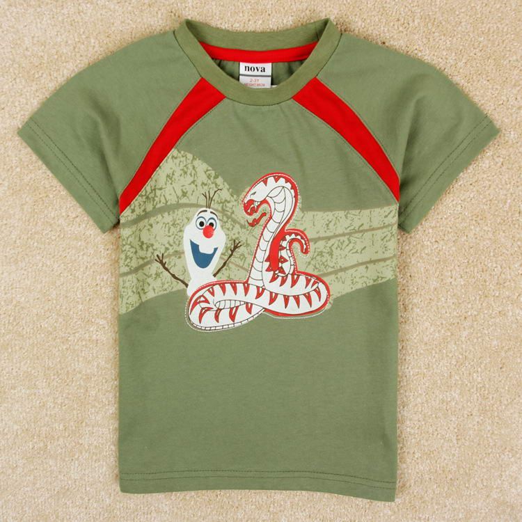 Sell Frozen Boys Print Short Sleeve Tee C5165#, Frozen t-shirt, Boys t-shirt