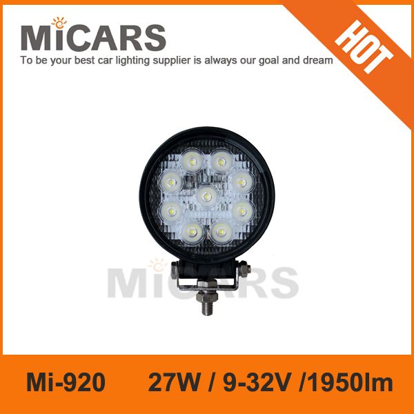 27w spot/floor magnetic base LED working lights for heavy duty off road truck