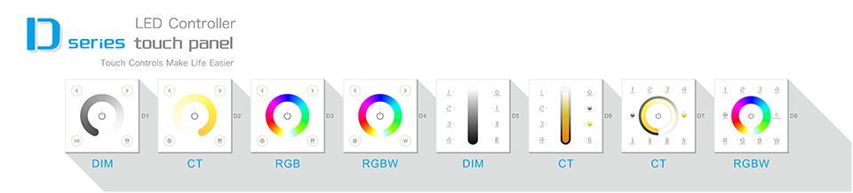 D Series Touch Panel Controller, wireless Multi-zone Series