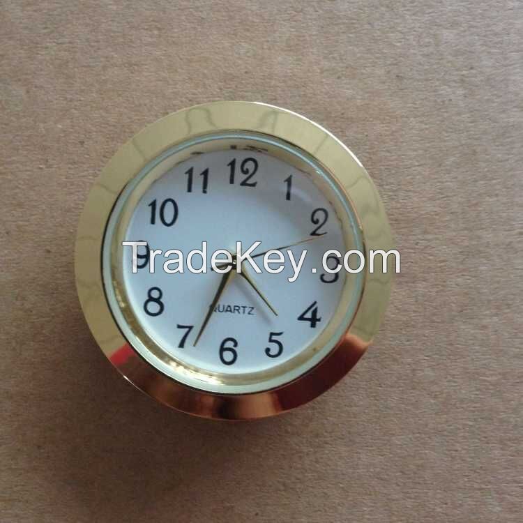 most popular used 37mm mini metal insert clock fit up clock