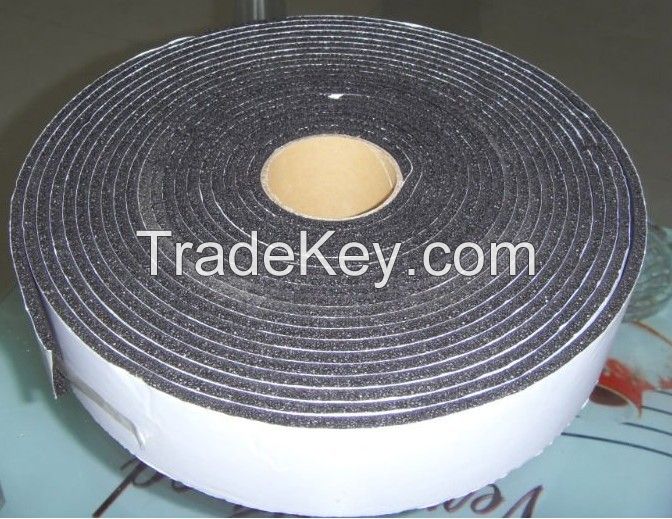rubber insulation foam tape, rubber foam tape, rubber flex foam band