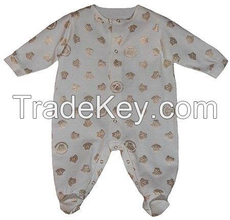 cotton long sleeve baby romper