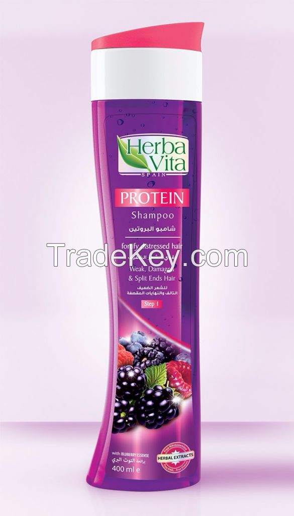 Herba Vita Protein Shampoo for Fortify Distressed Hair