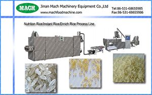 automatic extruder nutritive enriched  artificial rice machine