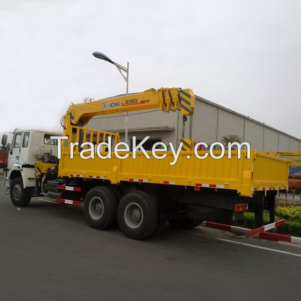 12ton telescopic boom truck mounted crane for sale