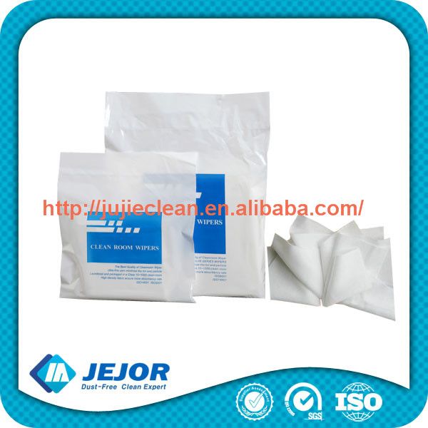 9''X9''110GSM 100% Polyester Knitted Cellulose Polyester Wiper Cleanroom Wiper Cleaning Wiper Polyester Cleanroom Wiper