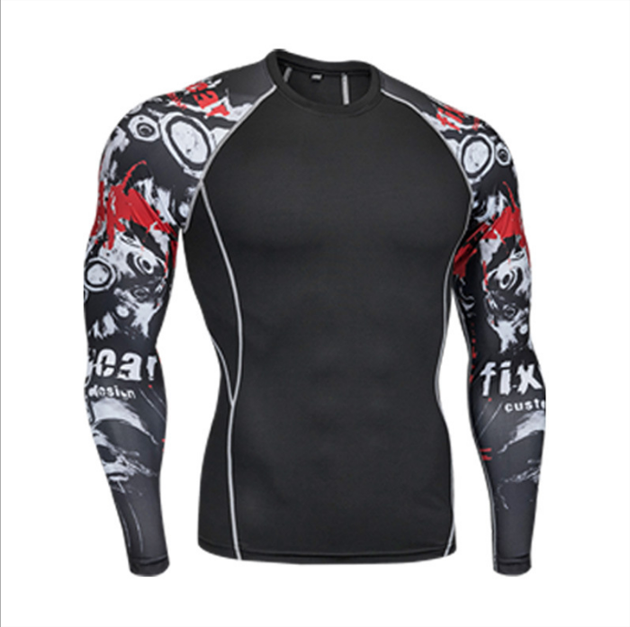 Most Popular Long Sleeve T Shirt O Neck Gym Sport Dry Fit T-Shirt Men