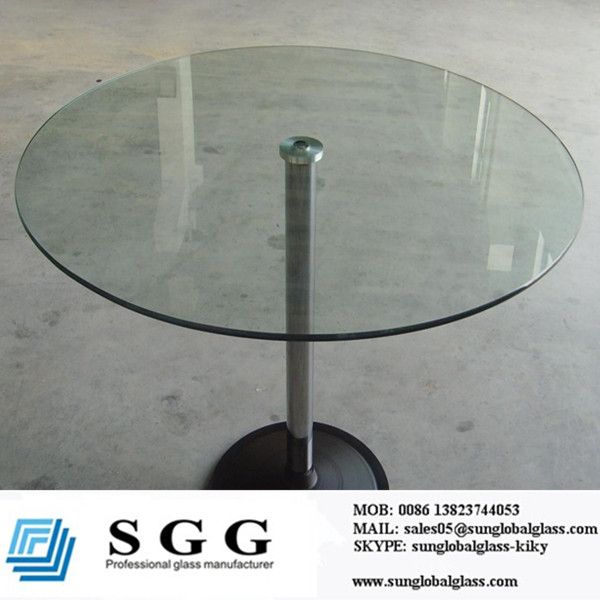 round glass table top