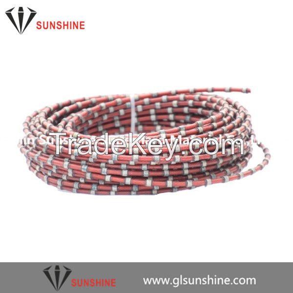 8.8mm 11.0mm diamond wire for marble mono cutting block squaring profiling