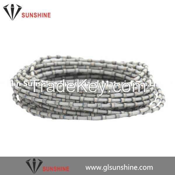 7.3mm 8.8mm 11.0mm diamond wire for granite mono cutting squaring profiling