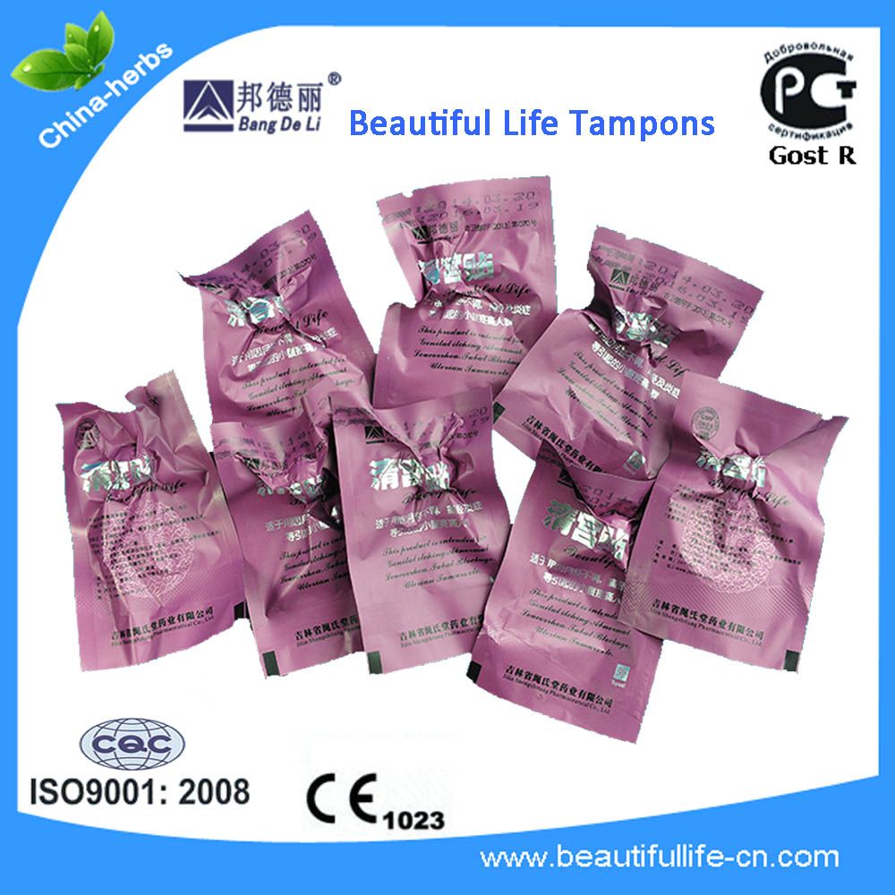 Beautiful life tampons for vaginitis, vagina itching, yeast infection with Gost R cert