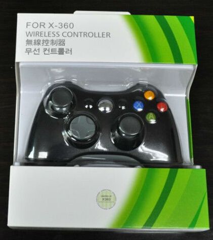wireless bluetooth video game controller/gamepad/joystick for xbox360, with doul-shock