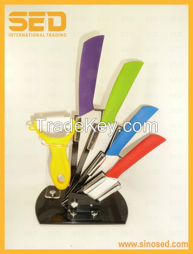 Hot Sell Ceramic Cutlery Knife and Peeler Set