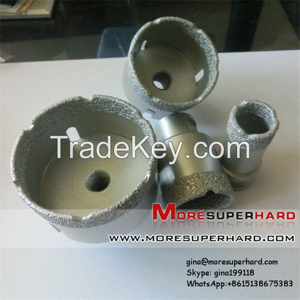 Diamond core drilling bits for bricks