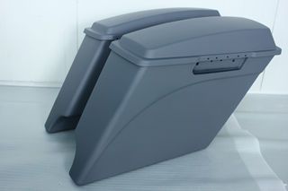 Saddlebags of Harley 2013 Gray