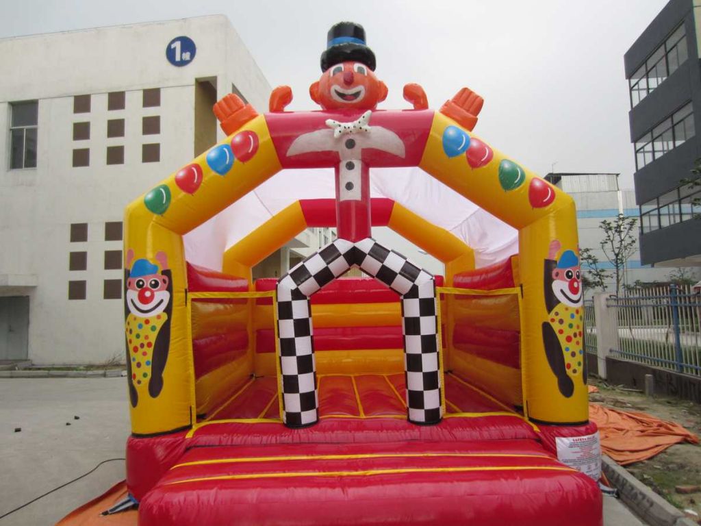 Clown inflatable bounce house