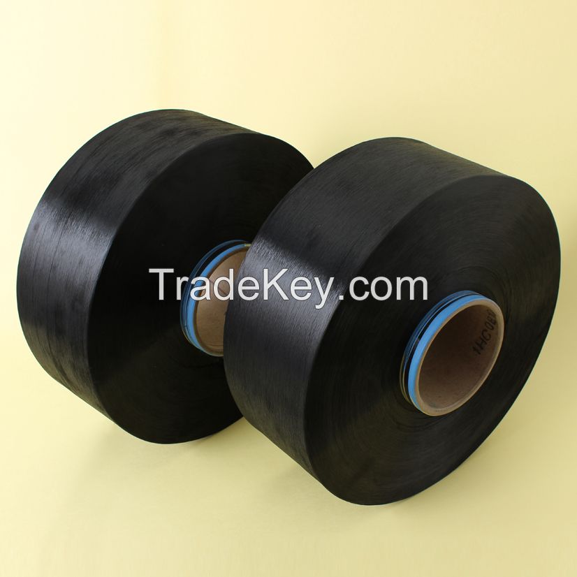high strength black polyester FDY yarn for hand knitting
