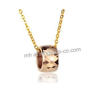 Fashion Tungsten Steel Rose gold plated Pendant Necklace Jewelry Gifts