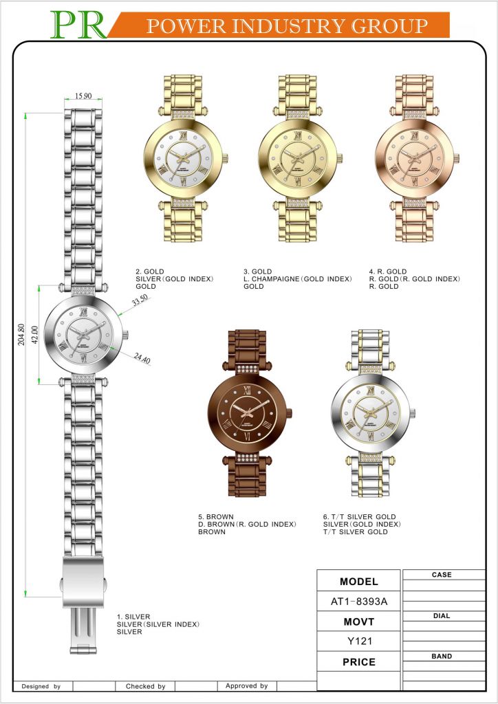 stainless watch , alloy watch