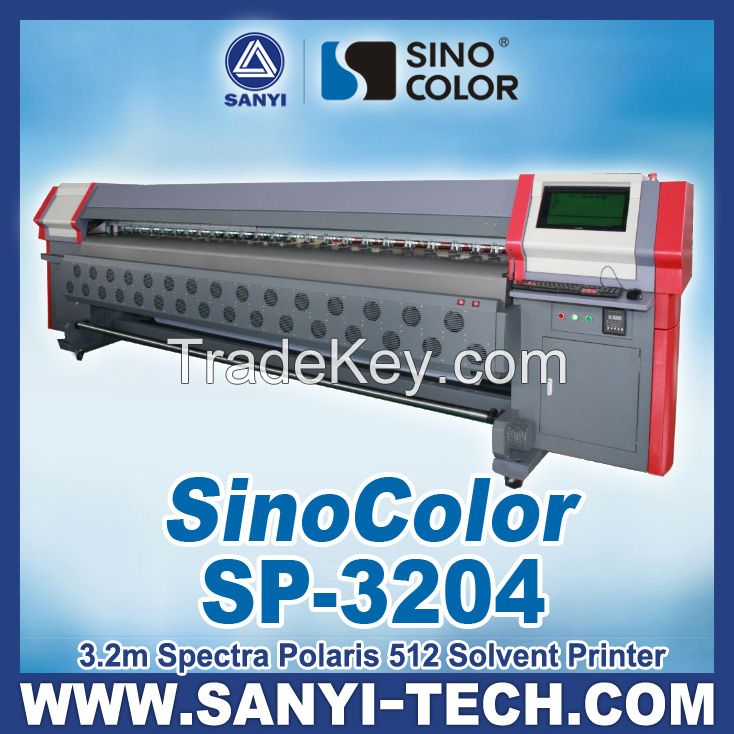 3.2m Size Spectra Polaris Solvent Printer, Sinocolor SP-3204, 720dpi, 92sqm/h