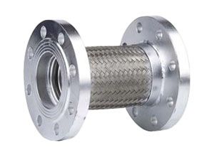 Stainless steel flexible metal hose with flange joint