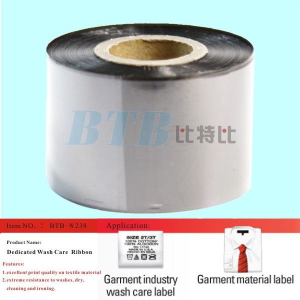Wash Dedicated Thermal Transfer Ribbon for Garments Industry