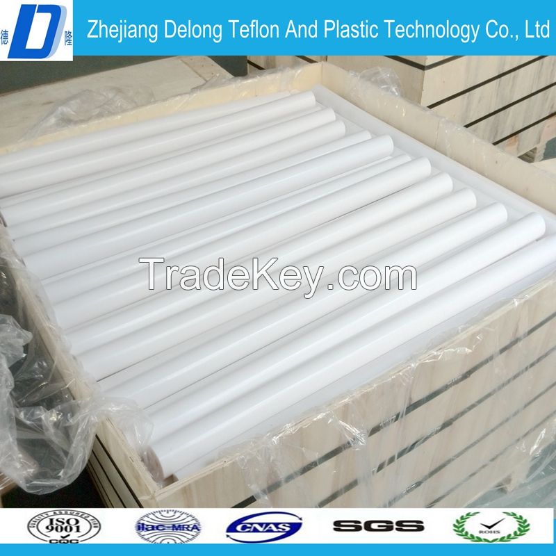 plastic ptfe rod huzhou manufactory