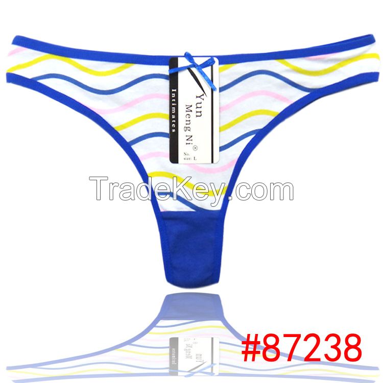 2014 new cotton lady thong candy color hot g-string sexy Underpants girl t-back lady panties women underwear lingerie intimate