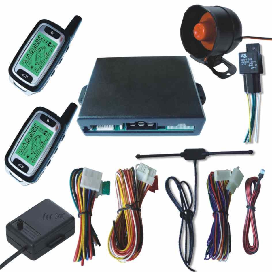 FM Two Way LCD Display Car Alarm System with Engine Starter