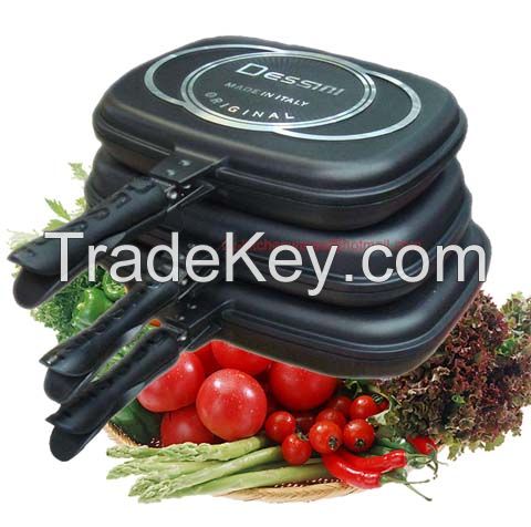 Eco-Friendly Non Stick Double Sided Pressure Frying Pan (ZY-H032-RD)