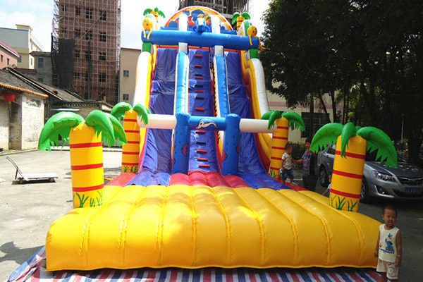 Giant amazing jungle Inflatable Water  Slides for aqua water park / Playground