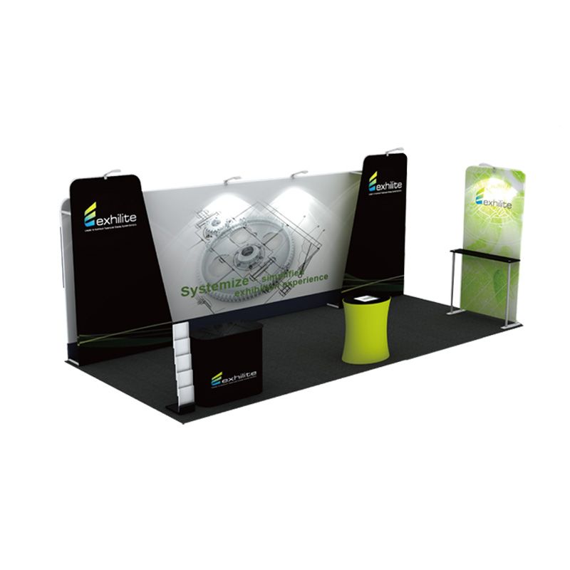 Portable Trade Show Booth Design MAS-3x6-009