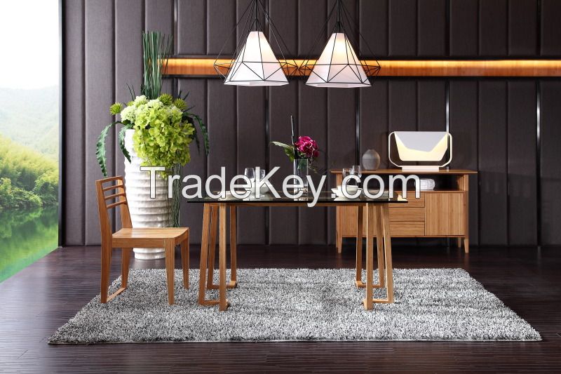 Hot sell cheap simple fashion  bamboo  dining table