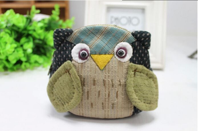 Cutie owl purse bag coin bag  kit DIY material sewing kits