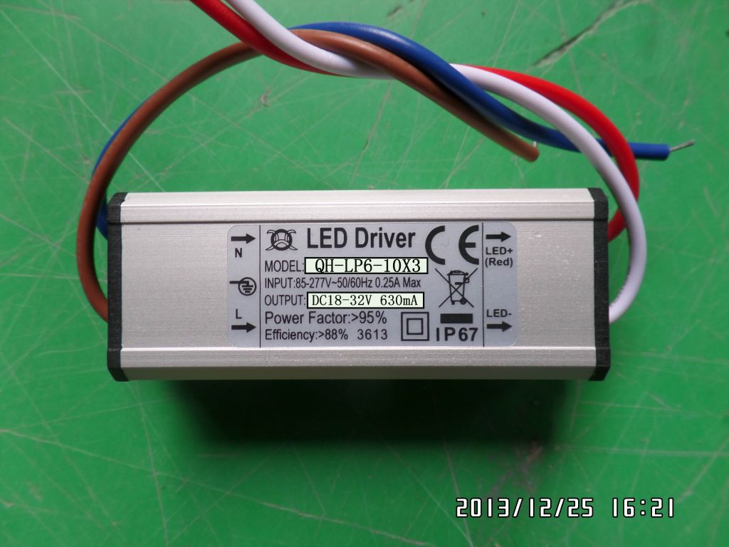 LED driver 20W 18W 16W 14W 12W 0.6A 600mA 6-10S-1PX3 QiHan Housing constant current power supply lighting transformer