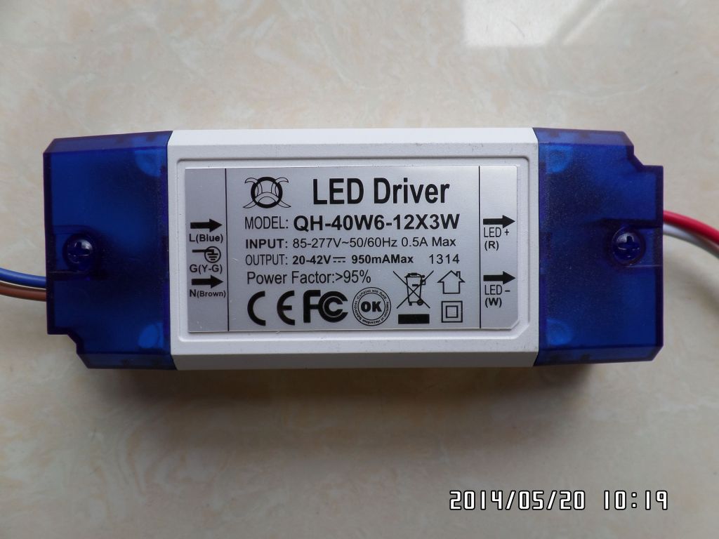 LED driver 36W 34W 32W 30W 28W 26W 24W 600mA 12-18S-1PX3 QiHan housing constant current power supply lighting transformer