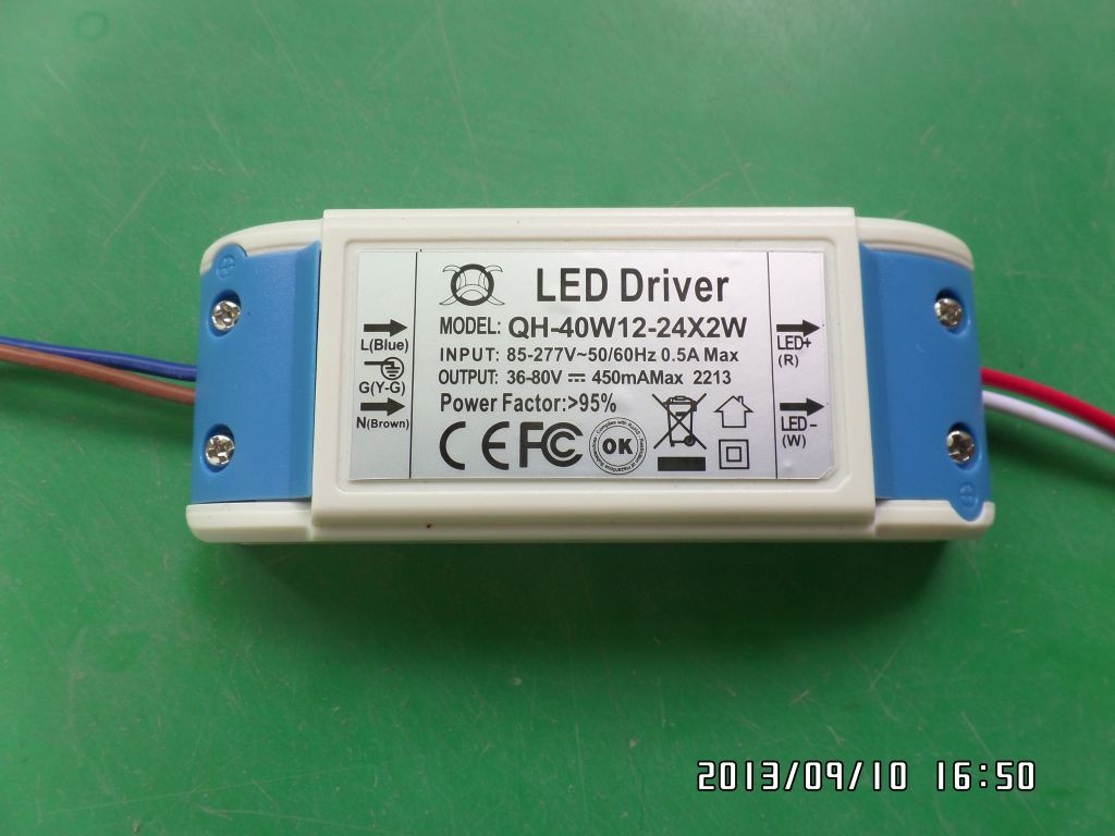 LED driver 36W 30W 27W 24W 21W 18W 0.43A 430mA 12-24S-1PX2 QiHan housing constant current power supply lighting transformer