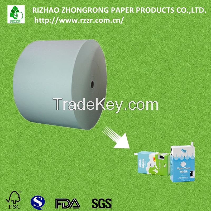 PE coated fresh milk box paper