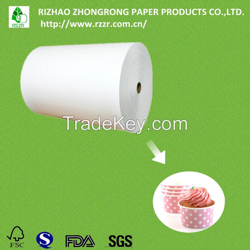 PE coated paperboard for ice cream cups