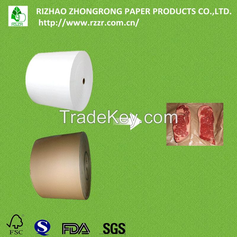 brown/white PE coated butcher paper kraft paper